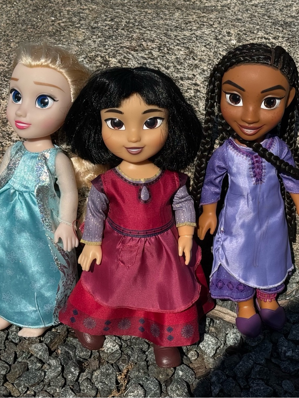 Disney Girls Trio Dolls with Elsa , Asha & Dahlia